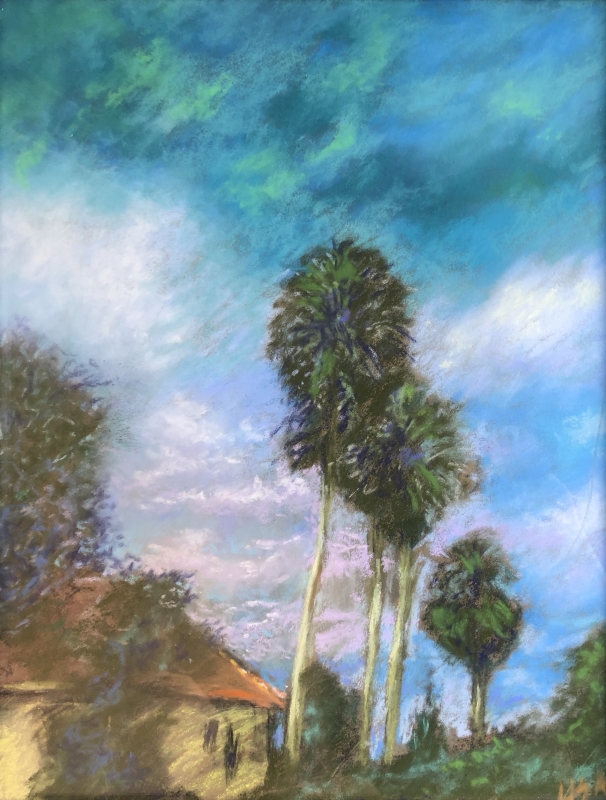 Four Palms by artist Lisa Wright